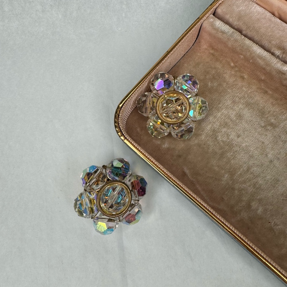 Les Bernard AB Crystal Beads Earrings